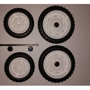 Sprjtehjulst hvide 46mm og 60mm