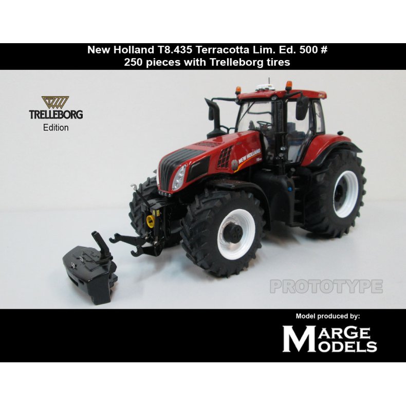 New Holland T8.435 Terracotta limited edition 250 stk traktor 1/32 Marge Models