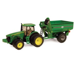 John Deere 8320R traktor med sneglevogn 1/64 Ertl