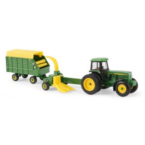 John Deere 4960 traktor, finsnitter og vogn 1/64 Ertl