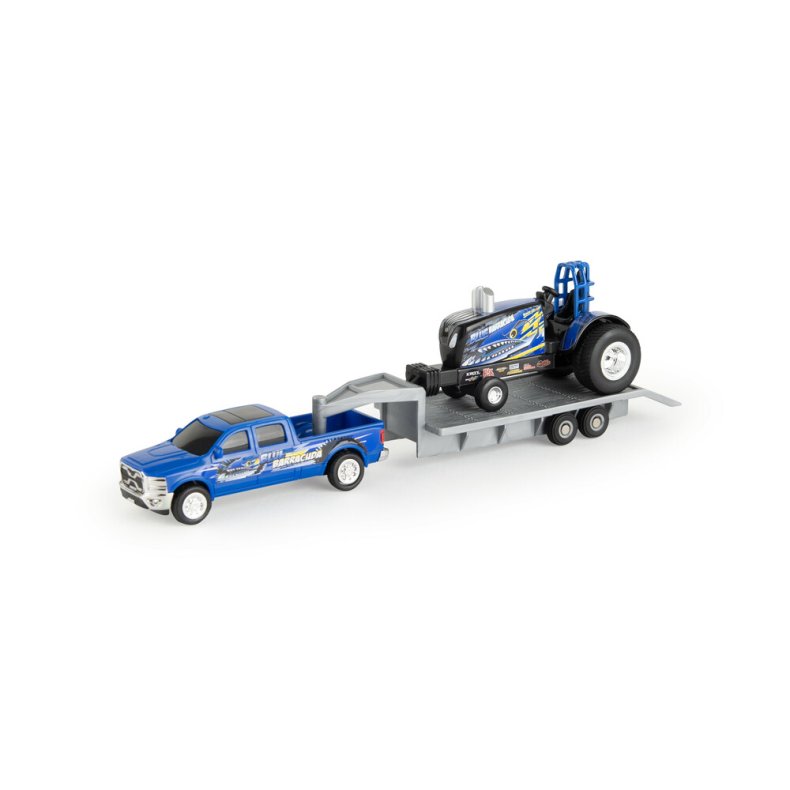 New Holland traktortrkst med pick-up og trailer 1/64 Ertl