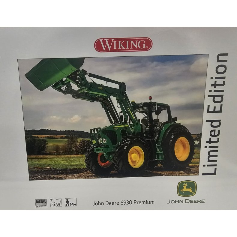 John Deere 6930 Premium med frontl�sser Limited Ed. 1000 traktor 1/32 Wiking