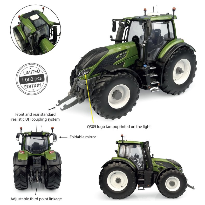 Valtra Q305 Olive green limited edition 1000 stk traktor 1/32 UH Universal Hobbies