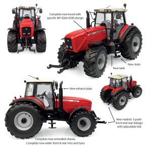 Massey Ferguson 8260 X-tra traktor 1/32 UH Universal Hobbies
