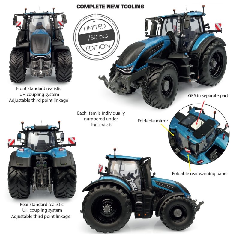 Valtra S416 Turquoise blue Limited Edition 750 traktor 1/32 UH Universal Hobbies