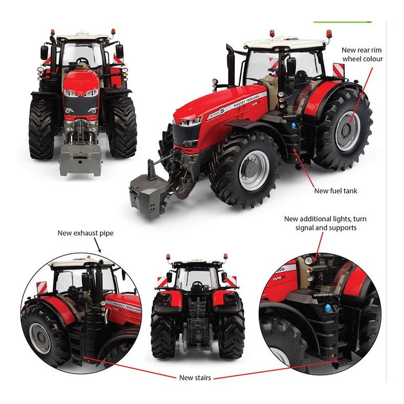 Massey Ferguson 8740S traktor (2019 version) 1/32 UH Universal Hobbies