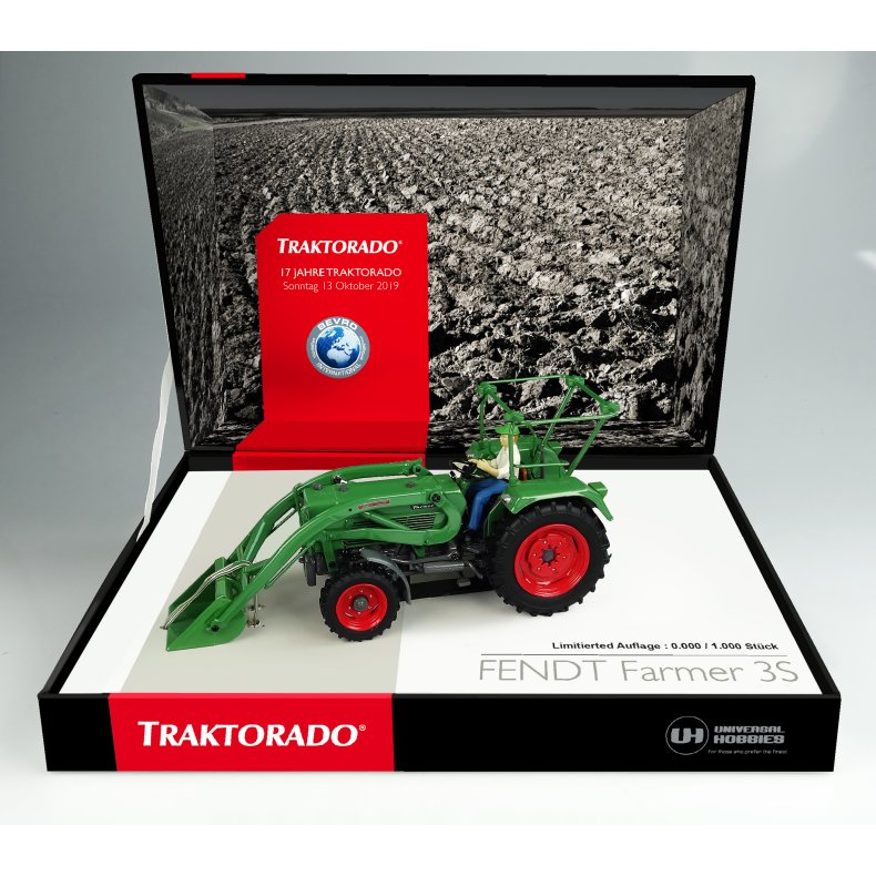 Fendt 3S m/lsser Traktorado 2019 - Limited Edition traktor 1/32 UH Universal Hobbies