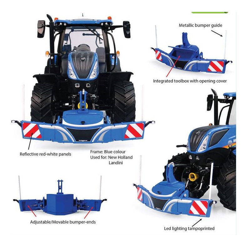 Tractorbumper Safetyweight 800kg bl� 1/32 UH Universal Hobbies