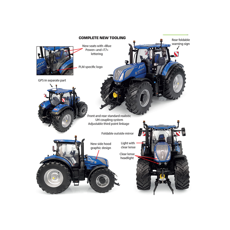 New Holland T7.300 AC Blue Power (2023) traktor 1/32 UH Universal Hobbies