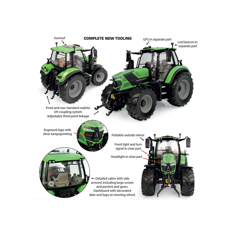 Deutz-Fahr 6150.4 RV Shift (2024) traktor 1/32 UH Universal Hobbies 