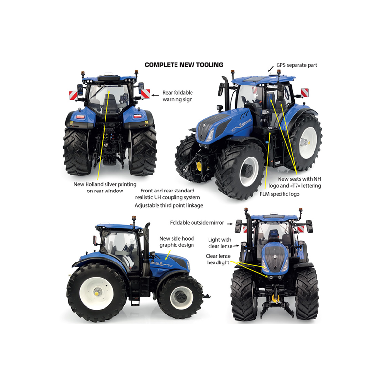 New Holland T7.300 AC Blue (2023) traktor 1/32 UH Universal Hobbies