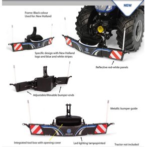 Tractorbumper safety frontv�gt 800kg New Holland version 1/32 UH Universal Hobbies