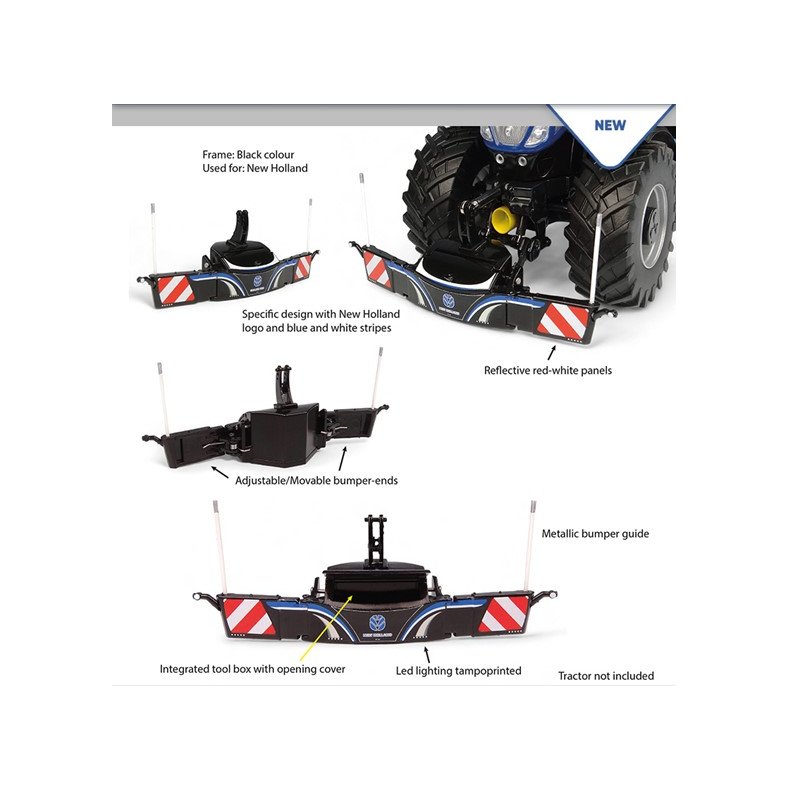 Tractorbumper safety frontv�gt 800kg New Holland version 1/32 UH Universal Hobbies