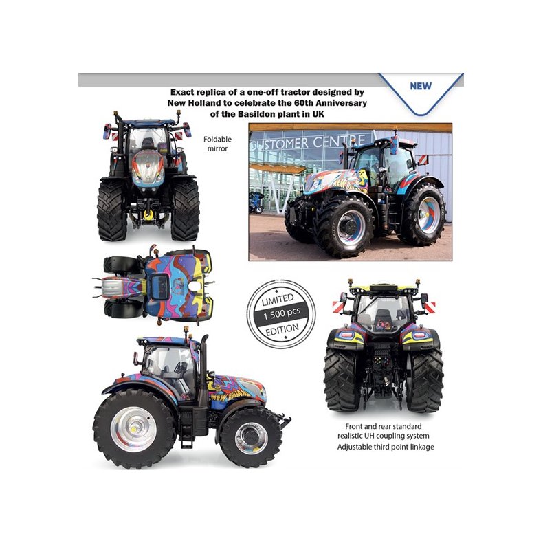 New Holland T7.300 Basildon 60 Years traktor Limited Edition 1/32 UH Universal Hobbies