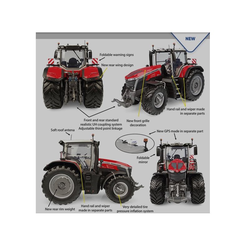 Massey Ferguson 9S.425 traktor Production version 1/32 UH Universal Hobbies