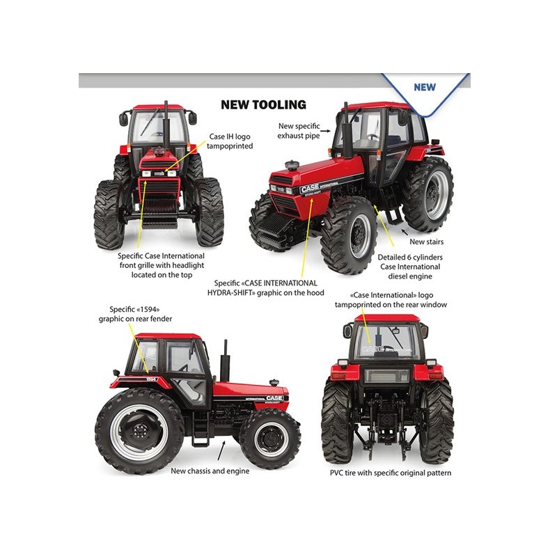 Case International 1594 4wd Hydra-Shift traktor 1/32 UH Universal Hobbies