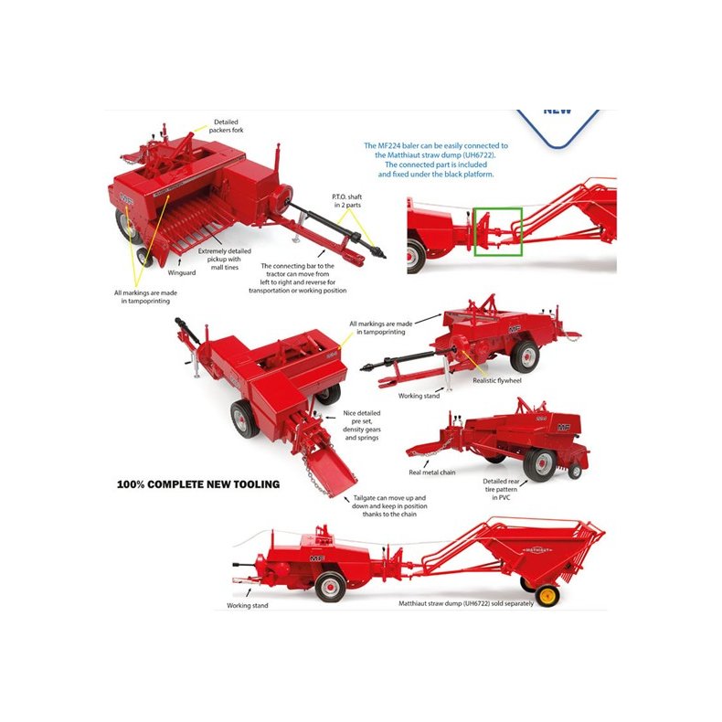 Massey Ferguson 224 ballepresser 1/32 UH Universal Hobbies