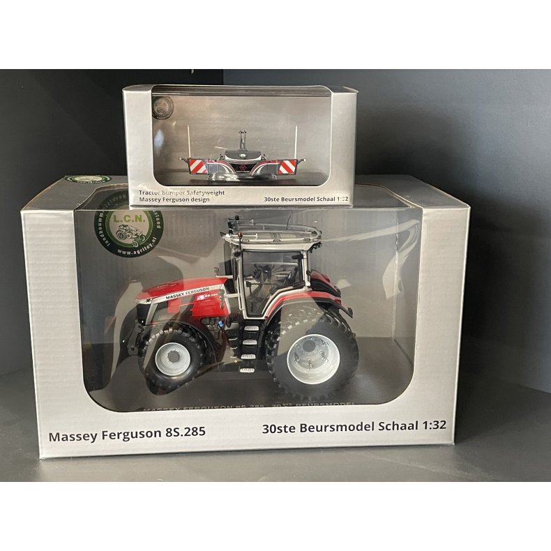 Massey Ferguson 8S.285 traktor med Agribumper LCN Show 2025 Limited Edition 1/32 UH
