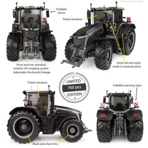 Massey Ferguson 9S.425 mat sort traktor Limited Edition 750 stk 1/32 UH Universal Hobbies