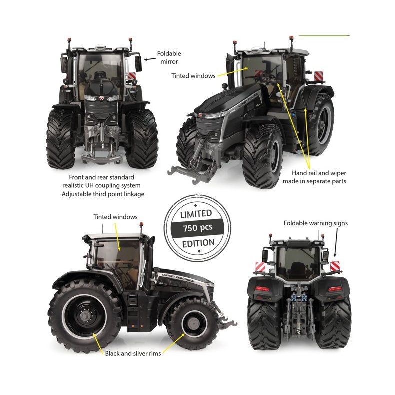 Massey Ferguson 9S.425 mat sort traktor Limited Edition 750 stk 1/32 UH Universal Hobbies
