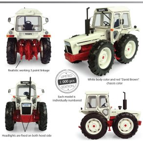 County 1174 hvid/rd udgave Limited Edition traktor 1/32 UH Universal Hobbies