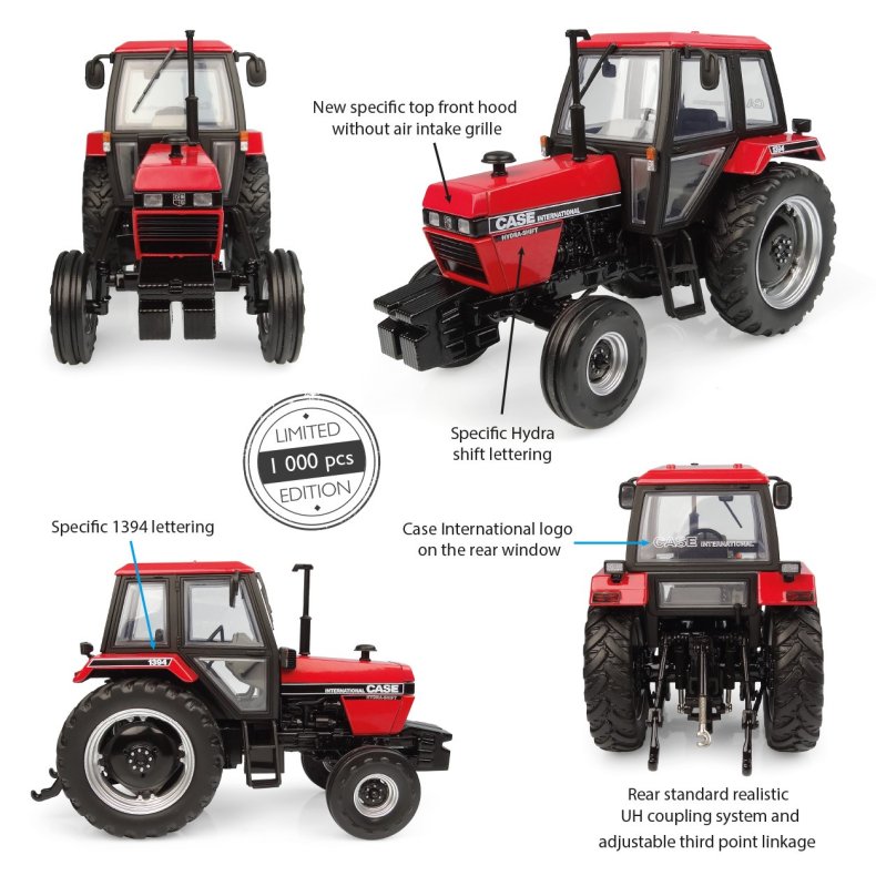 Case IH 1394 2wd Limited Edition 1000 stk  traktor 1/32